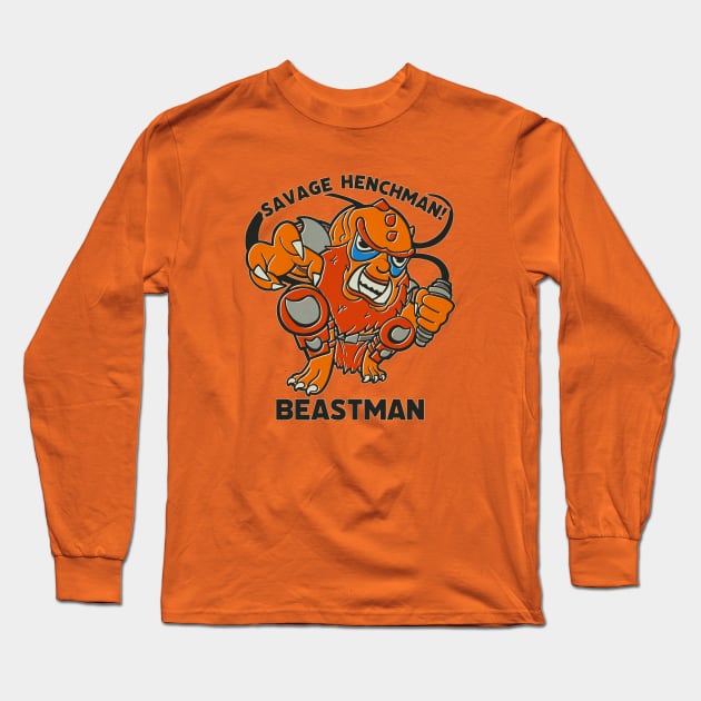 Adorable Beastman He Man Toy 1980 Long Sleeve T-Shirt by Chris Nixt